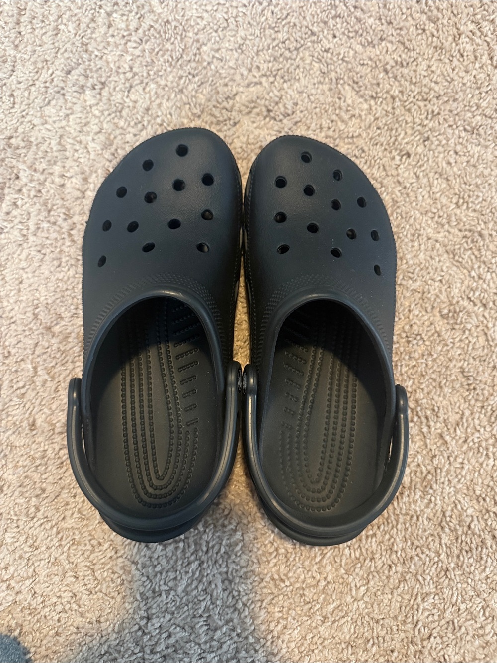 CROCS Black Classic Clog Pair